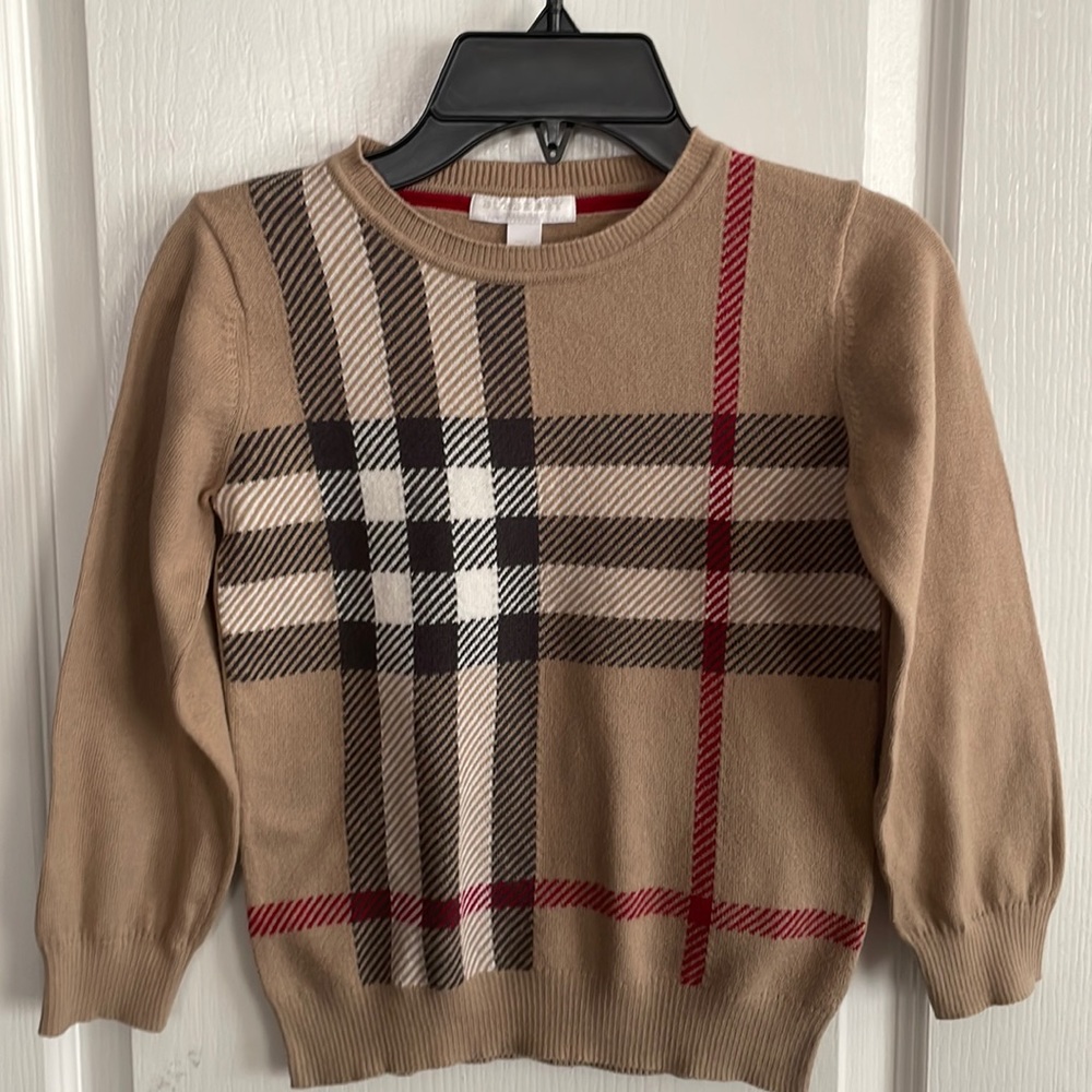 Burberry Boys Zip Up Sweater
